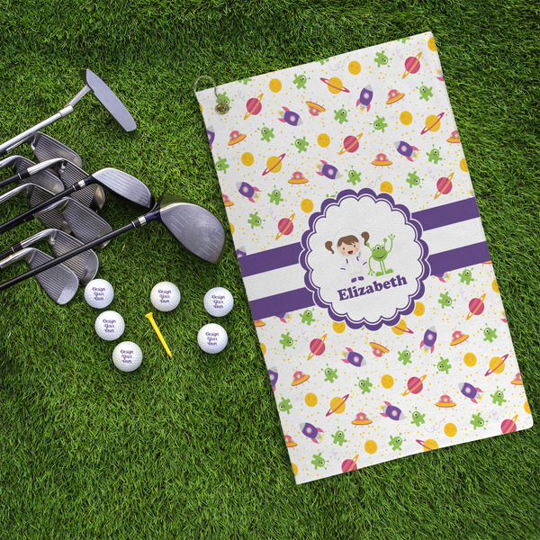 Girls Space Themed Microfiber Golf Towels - LIFESTYLE