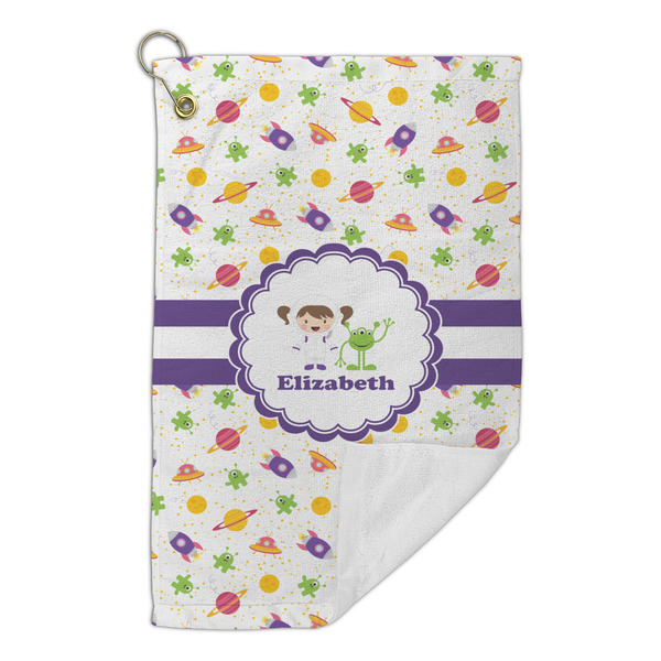 Girls Space Themed Microfiber Golf Towels Small - FRONT FOLDED
