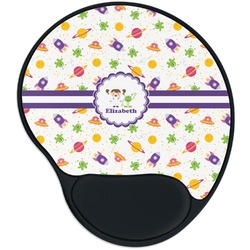 Girls Space Themed Mouse Pad with Wrist Support