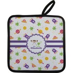 Girls Space Themed Pot Holder w/ Name or Text