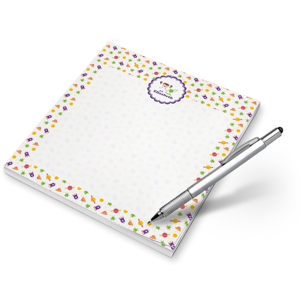 Custom Girls Space Themed Notepad (Personalized)