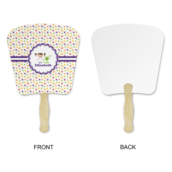 Girls Space Themed Paper Fans - Approval