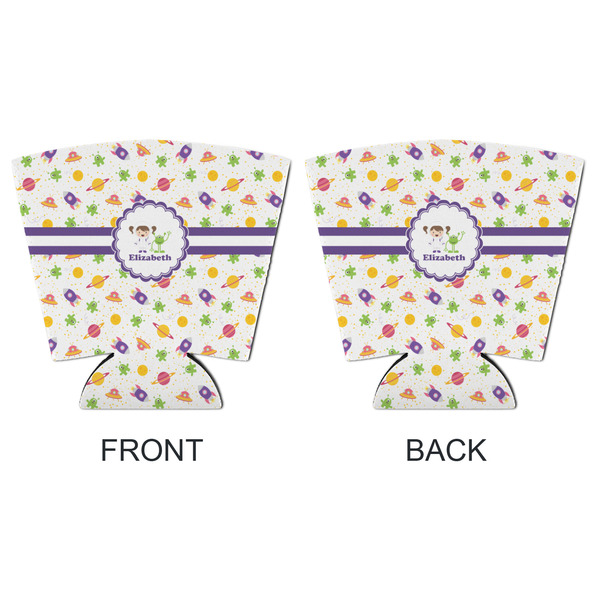 Girls Space Themed Party Cup Sleeves - with bottom - APPROVAL