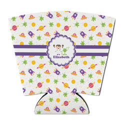 Girls Space Themed Party Cup Sleeve - with Bottom (Personalized)