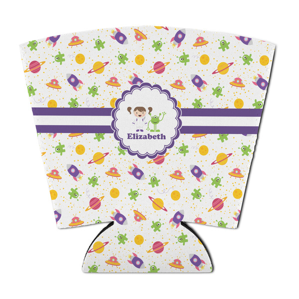 Custom Girls Space Themed Party Cup Sleeve - with Bottom (Personalized)