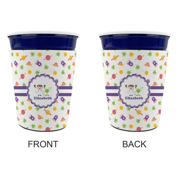 Girls Space Themed Party Cup Sleeves - without bottom - Approval