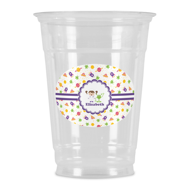 Custom Girls Space Themed Party Cups - 16oz (Personalized)