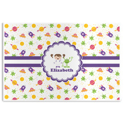 Girls Space Themed Disposable Paper Placemats (Personalized)