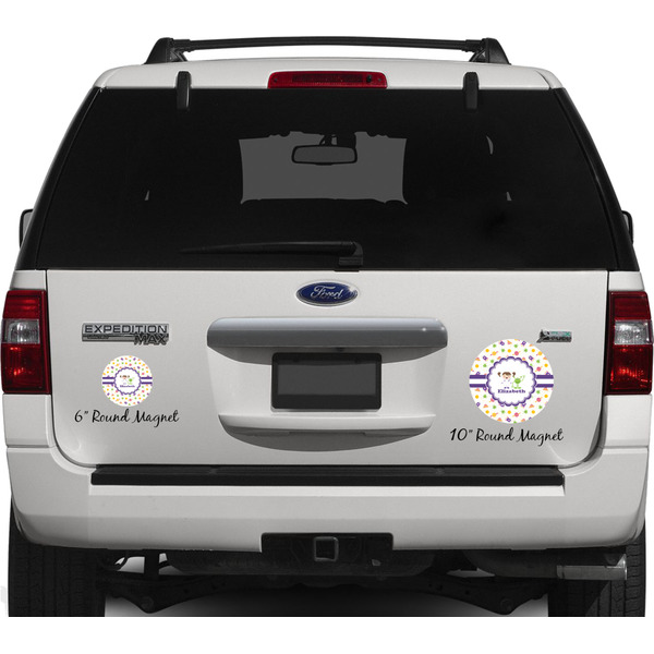 Girls Space Themed Personalized Car Magnets on Ford Explorer