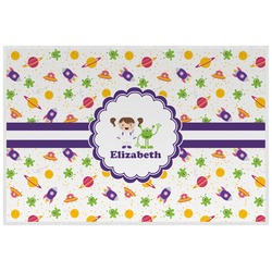 Girls Space Themed Laminated Placemat w/ Name or Text