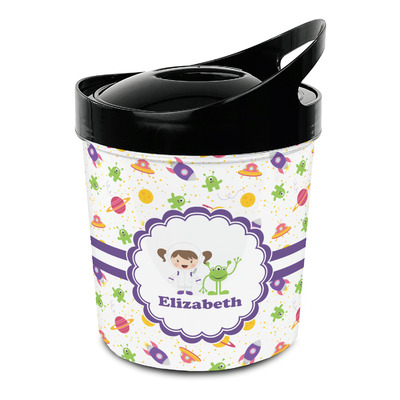 Girls Space Themed Plastic Ice Bucket (Personalized)