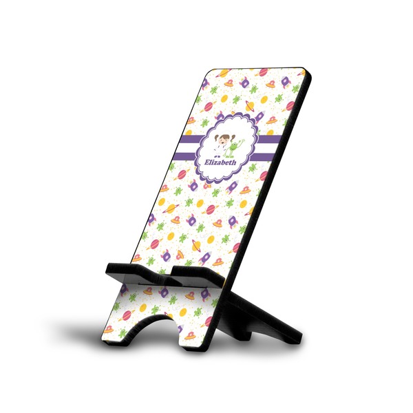 Custom Girls Space Themed Cell Phone Stand (Small) (Personalized)