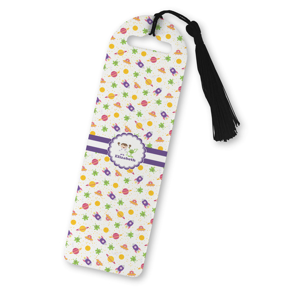 Custom Girls Space Themed Plastic Bookmark (Personalized)