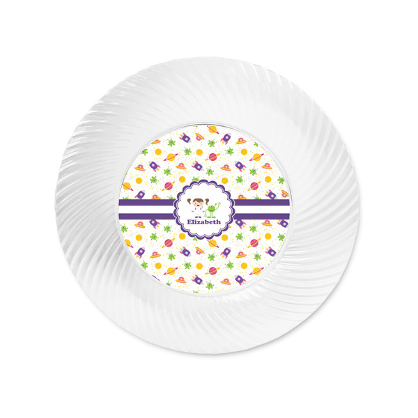 Girls Space Themed Plastic Party Appetizer & Dessert Plates - Approval