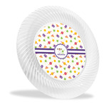 Girls Space Themed Plastic Party Dinner Plates - 10" (Personalized)