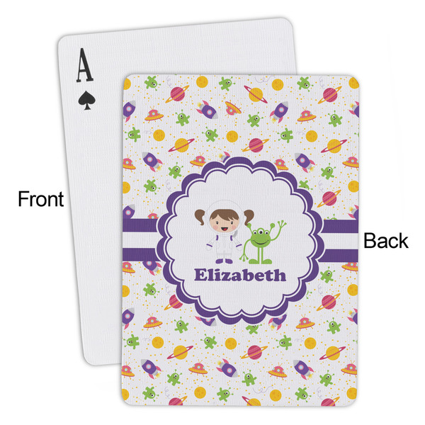Girls Space Themed Playing Cards - Approval
