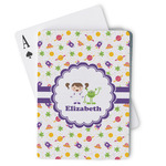 Girls Space Themed Playing Cards (Personalized)