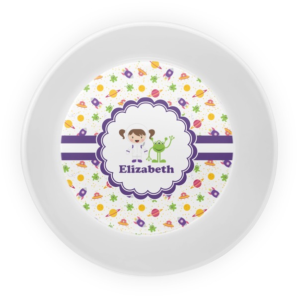 Girls Space Themed Melamine Bowl - Center