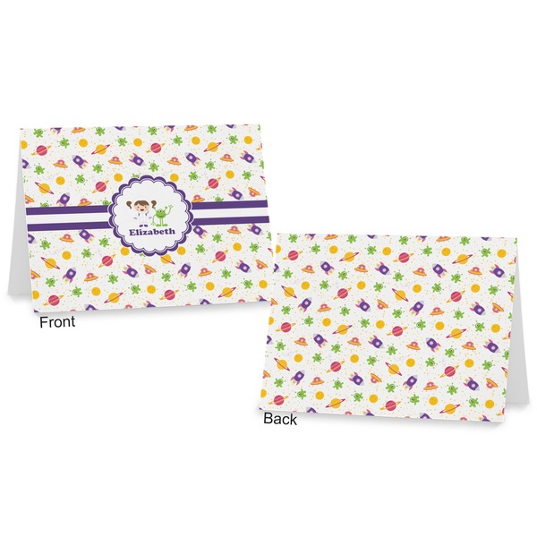 Girls Space Themed Postcard - Front and Back