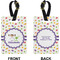 Girls Space Themed Rectangle Luggage Tag (Front + Back)