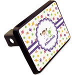 Girls Space Themed Rectangular Trailer Hitch Cover - 2" (Personalized)