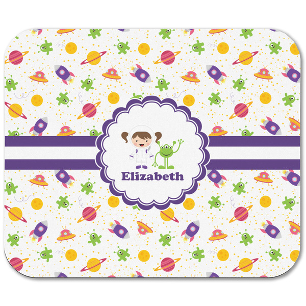 Girls Space Themed Rectangular Mouse Pad - APPROVAL