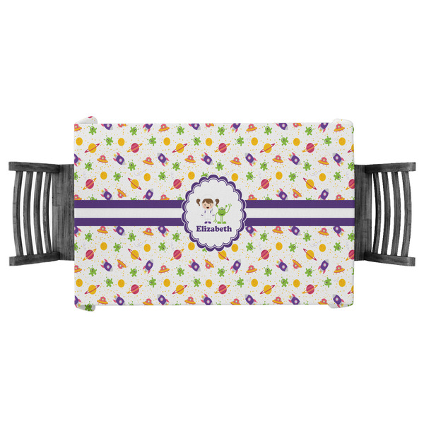 Custom Girls Space Themed Tablecloth - 58"x58" (Personalized)