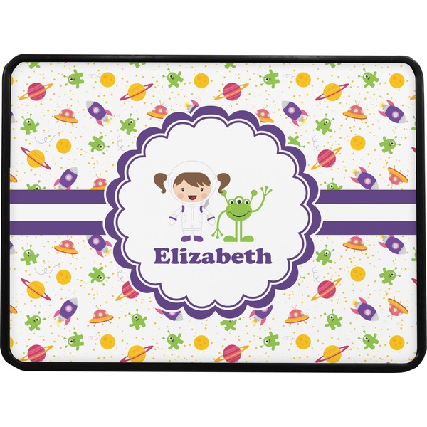 Girls Space Themed Rectangular Trailer Hitch Cover (Personalized)