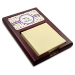 Girls Space Themed Red Mahogany Sticky Note Holder (Personalized)