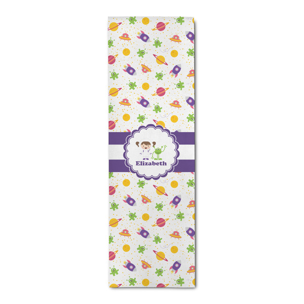 Custom Girls Space Themed Runner Rug - 2.5'x8' w/ Name or Text