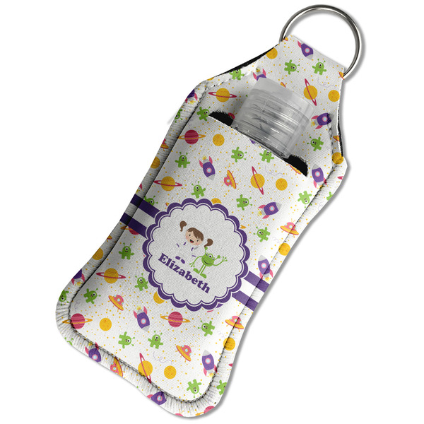 Girls Space Themed Sanitizer Holder Keychain - Large in Case