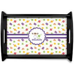 Girls Space Themed Wooden Tray (Personalized)