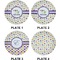 Girls Space Themed Set of Appetizer / Dessert Plates (Approval)