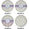 Girls Space Themed Set of Lunch / Dinner Plates (Approval)