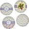 Girls Space Themed Set of Lunch / Dinner Plates