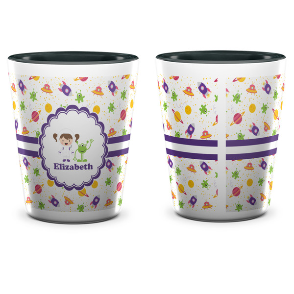 Girls Space Themed Shot Glass - Two Tone - APPROVAL