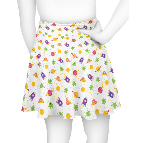 Girls Space Themed Skater Skirt - Back