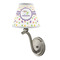Girls Space Themed Small Chandelier Lamp - LIFESTYLE (on wall lamp)