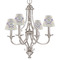 Girls Space Themed Small Chandelier Shade - LIFESTYLE (on chandelier)