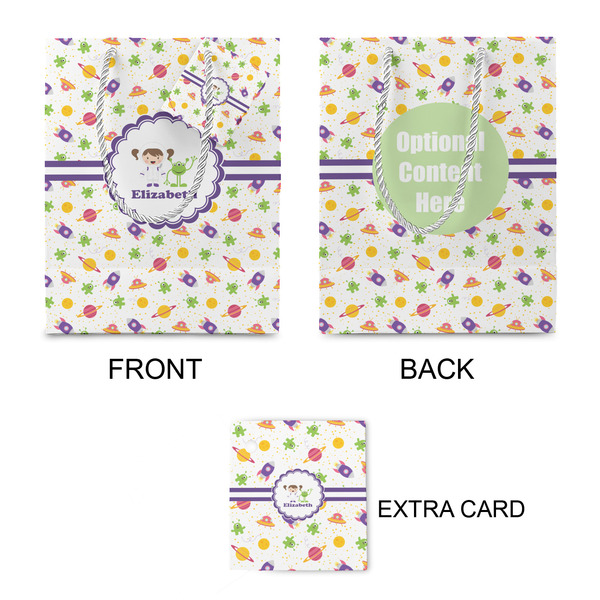 Girls Space Themed Small Gift Bag - Approval