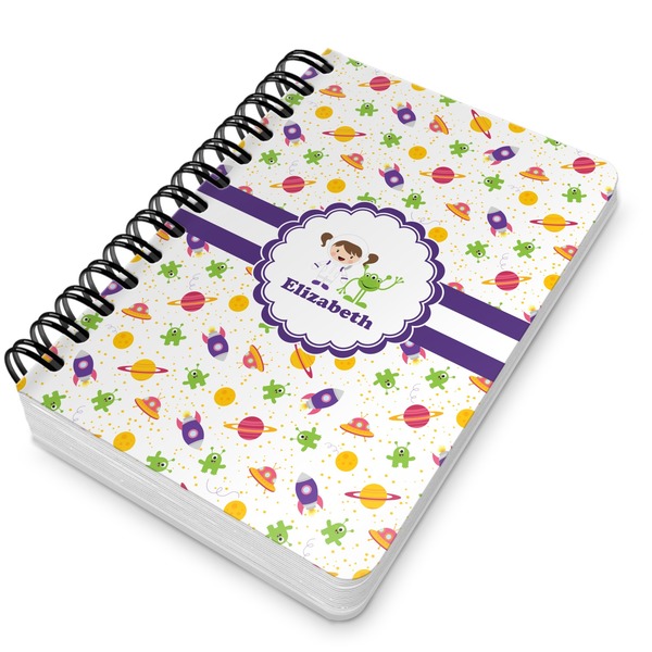 Girls Space Themed Spiral Journal 5 x 7 - Main