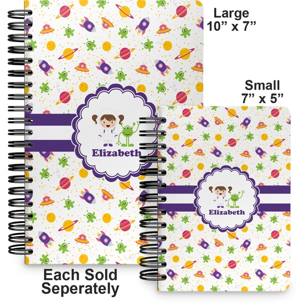 Girls Space Themed Spiral Journal - Comparison