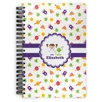Girls Space Themed Spiral Notebook (Personalized)