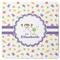 Girls Space Themed Square Coaster Rubber Back - Single