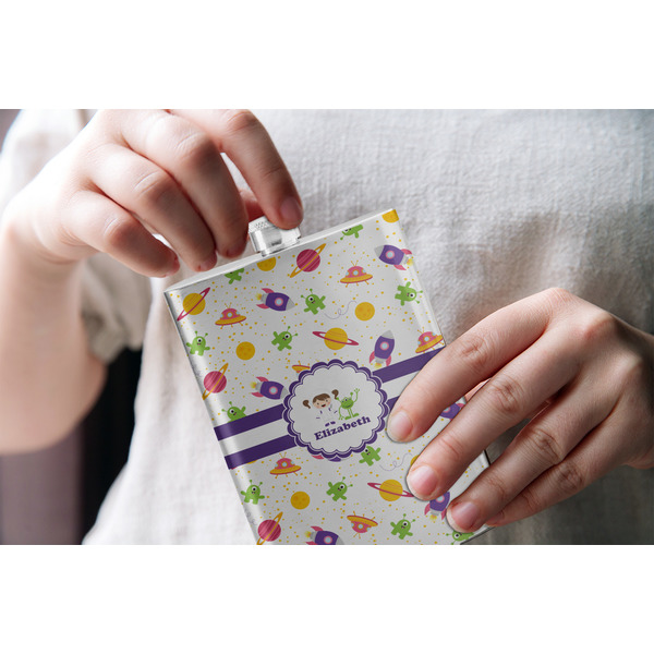 Girls Space Themed Stainless Steel Flask - LIFESTYLE 1