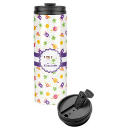 Girls Space Themed Stainless Steel Skinny Tumbler (Personalized)