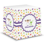Girls Space Themed Sticky Note Cube (Personalized)
