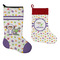 Girls Space Themed Stockings - Side by Side compare