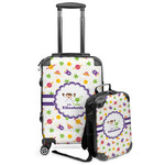 Girls Space Themed Kids 2-Piece Luggage Set - Suitcase & Backpack (Personalized)