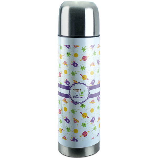 Custom Girls Space Themed Stainless Steel Thermos (Personalized)